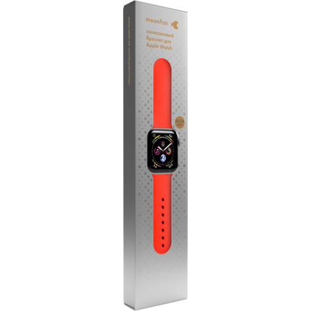 Ремешок moonfish для Apple Watch 42мм, силикон, красный