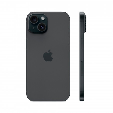 Apple iPhone 15 еSIM 128 ГБ, черный