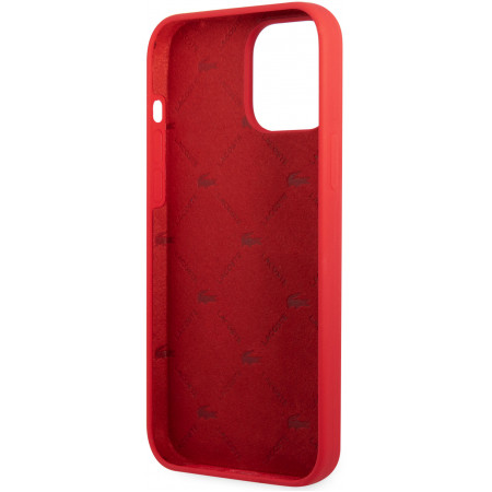 Чехол Lacoste Hard Logo для iPhone 13 Pro Max, красный