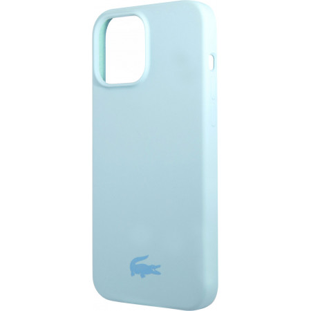 Чехол Lacoste Hard Logo для iPhone 13 Pro, голубой