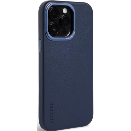 Чехол Decoded Back Cover для iPhone 14 Pro Max, кожа, темно-синий
