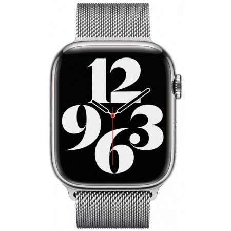 Браслет для Apple Watch 41 мм, миланский сетчатый, серебристый