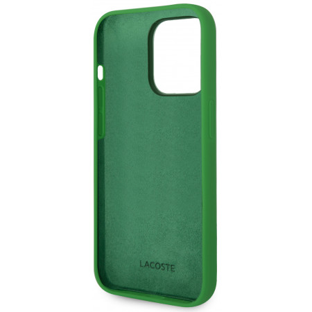 Чехол Lacoste Hard Logo для iPhone 14 Pro, зеленый
