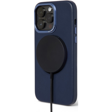 Чехол Decoded Back Cover для iPhone 14 Pro Max, кожа, темно-синий