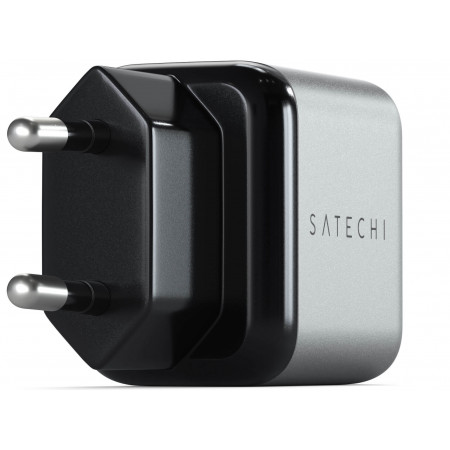 Сетевое зарядное устройство Satechi Wall Charger USB-C PD 20Вт, серый космос