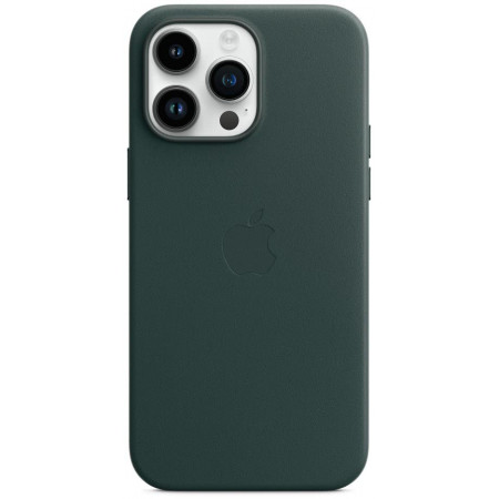 Чехол Apple MagSafe для iPhone 14 Pro Max, кожа, «зелёный лес»