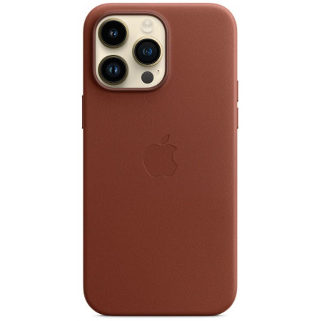 Чехол Apple MagSafe для iPhone 14 Pro Max, кожа, коричневый