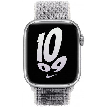 Ремешок для Apple Watch 45 мм Summit White/Black Nike Sport Loop, серый
