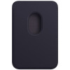 Чехол-бумажник Apple MagSafe для iPhone, кожа, тёмно‑синий
