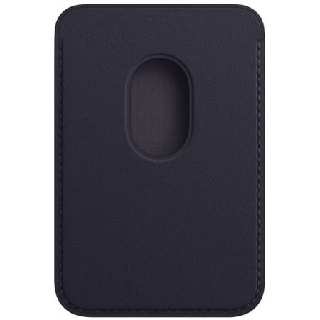 Чехол-бумажник Apple MagSafe для iPhone, кожа, тёмно‑синий