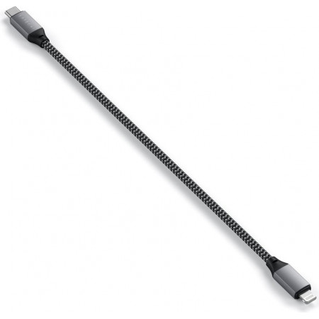 Кабель Satechi USB-C - Lightning MFI Cable (25 см), серый космос
