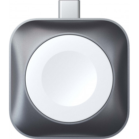Беспроводное зарядное устройство Satechi Magnetic Charging Dock для Apple Watch, USB-C, серый