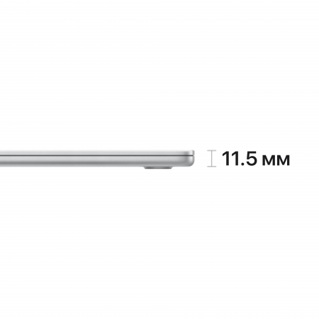 Apple MacBook Air 15" (M2, 8C CPU/10C GPU, 2023), 8 ГБ, 512 ГБ SSD, серебристый
