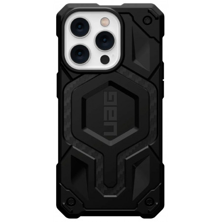 Чехол UAG Monarch Pro Carbon Fiber MagSafe для iPhone 14 Pro, черный