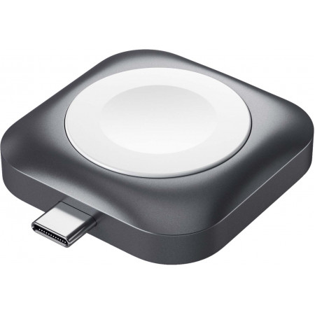 Беспроводное зарядное устройство Satechi Magnetic Charging Dock для Apple Watch, USB-C, серый