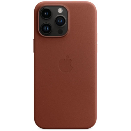 Чехол Apple MagSafe для iPhone 14 Pro Max, кожа, коричневый
