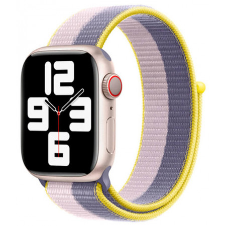 Спортивный ремешок для Apple Watch 41 мм «лавандово-серый/светло-сиреневый»