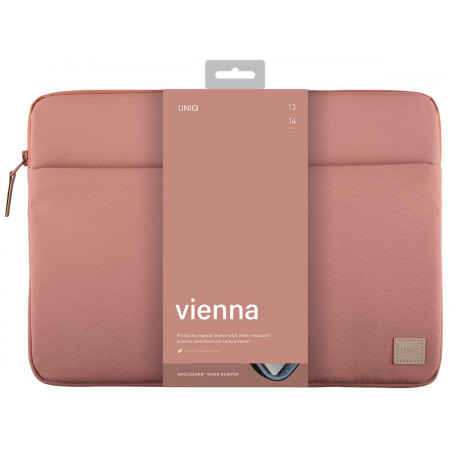 Сумка Uniq Vienna Sleeve для ноутбуков 14", нейлон, персиковый