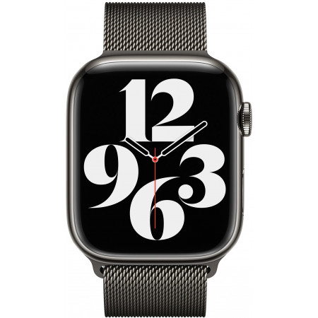 Браслет для Apple Watch 45 мм, миланский сетчатый, графитовый