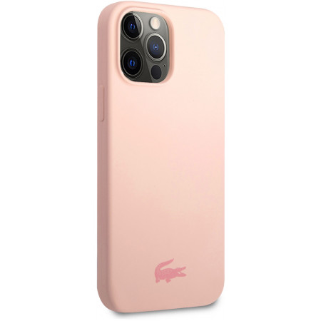 Чехол Lacoste Hard Logo для iPhone 13 Pro Max, розовый