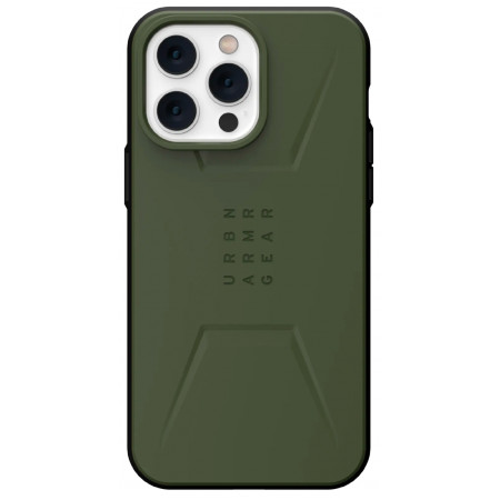 Чехол UAG Civilian Olive MagSafe для iPhone 14 Pro Max, оливковый