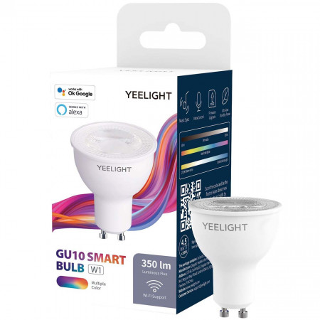 Умная цветная лампочка Yeelight Smart Bulb W1 (GU10; комплект — 4 шт.) (YLDP004-A, Global)