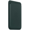 Чехол-бумажник Apple MagSafe для iPhone, кожа, «зелёный лес»
