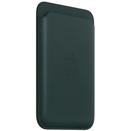 Чехол-бумажник Apple MagSafe для iPhone, кожа, «зелёный лес»