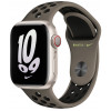 Ремешок Apple Watch 41 мм Olive Grey/Black Nike Sport Band, оливковый