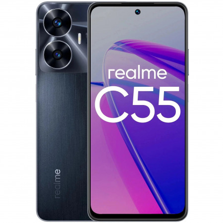 Смартфон Realme C55 8 ГБ + 256 ГБ (Черный | Rainy Night)