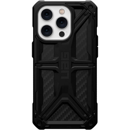 Чехол UAG Monarch для iPhone 14 Pro углеродное волокно, черный