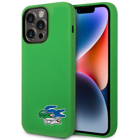 Чехол Lacoste Hard Logo для iPhone 14 Pro Max, зеленый