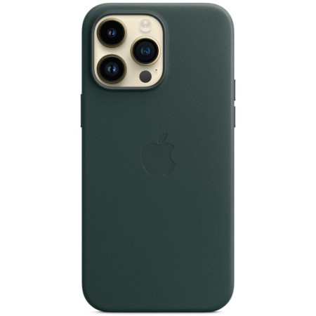Чехол Apple MagSafe для iPhone 14 Pro Max, кожа, «зелёный лес»