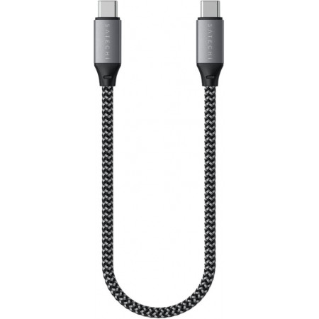 Кабель Satechi USB-C - USB-C, 25 см, серый космос
