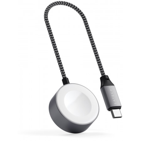 Беспроводное зарядное устройство Satechi для Apple Watch, USB‑C, «серый космос»