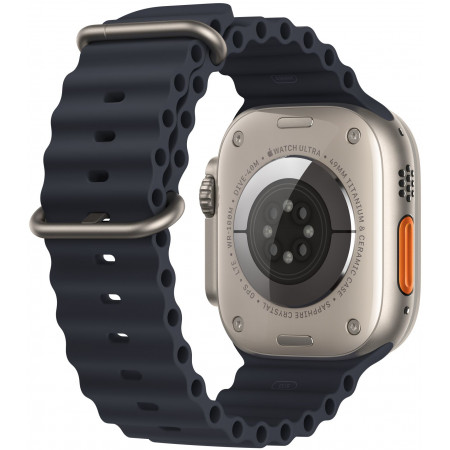 Спортивный ремешок для Apple Watch 49 мм, «полуночный черный»