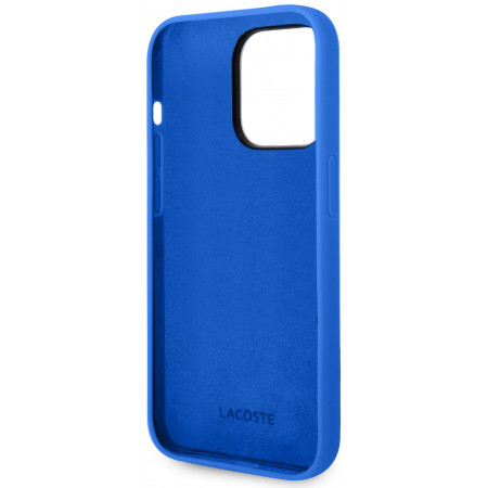 Чехол Lacoste Hard Logo для iPhone 14 Pro, голубой
