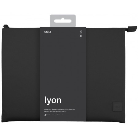 Сумка Uniq Lyon Sleeve для ноутбуков 14", нейлон, черный