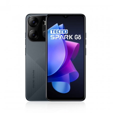 Смартфон Tecno Spark Go 2023 4 ГБ + 64 ГБ («Чёрная сталь» | Endless Black)