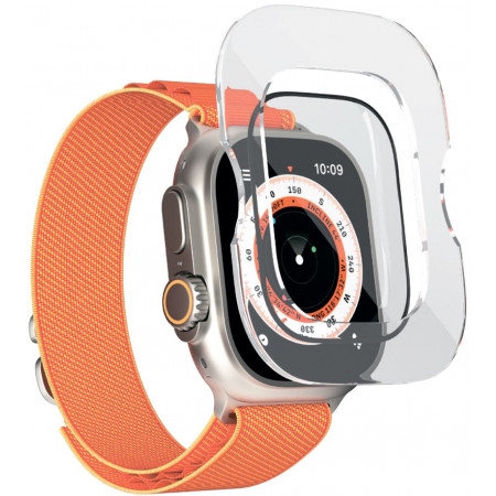 Стекло защитное алюмосиликатное moonfish для Apple Watch Ultra 49 мм с аппликатором