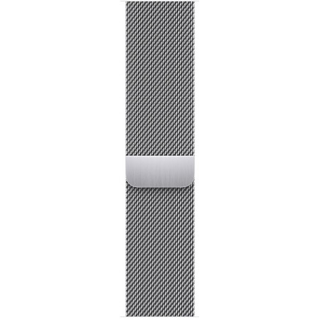 Браслет для Apple Watch 41 мм, миланский сетчатый, серебристый